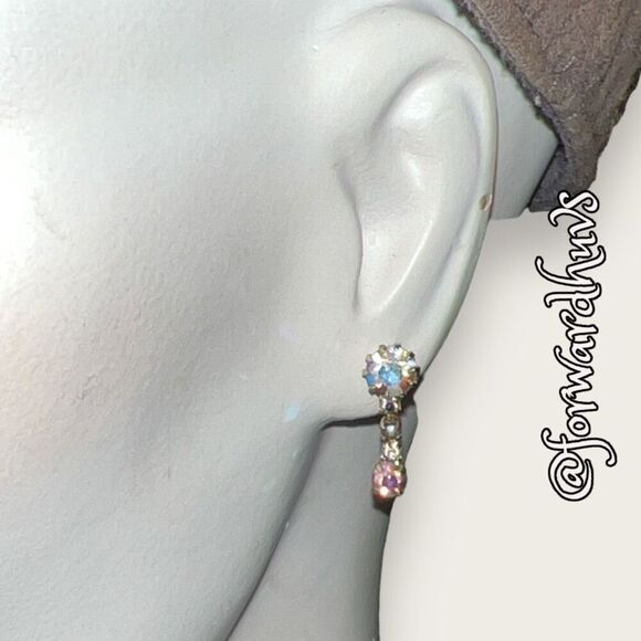 Bundle Sale 3 for $15 | AB Aurora Borealis Dangle Earrings - Picture 3 of 10